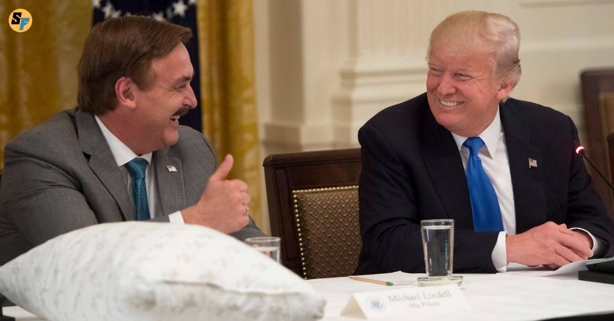 Mike Lindell and Donald Trump