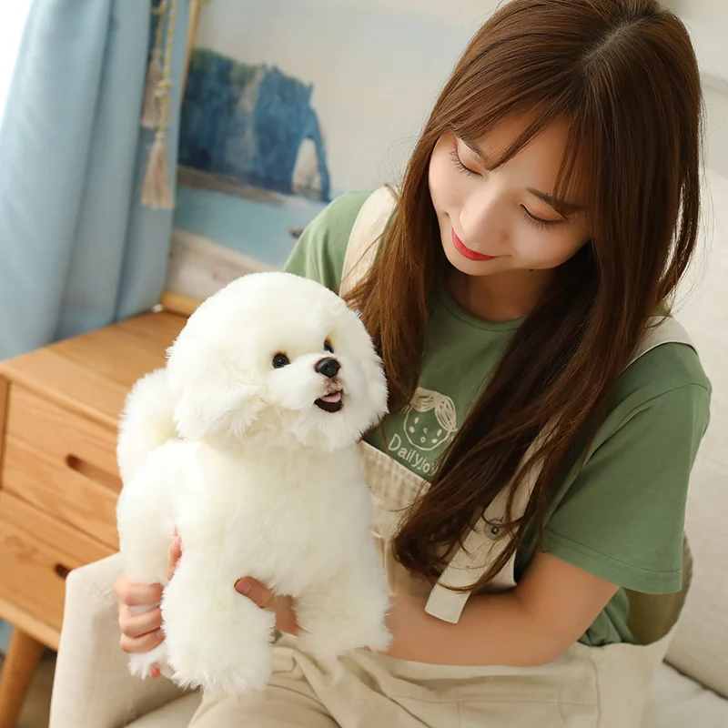 9 Kinds Dog Simulation Bichon Frise Plush Dog Toy Super Cute Likelife Corgi Dog Doll Stuffed Animal Maltese Dog Puppy Pets Toys - Image 4