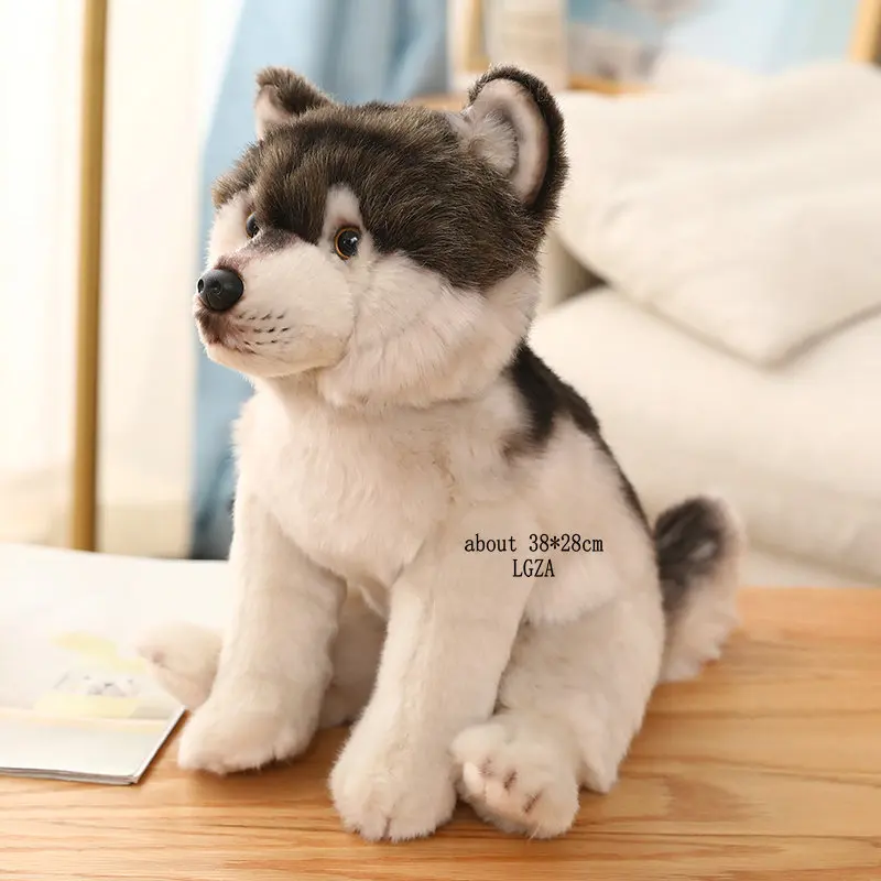 INS Like Real Prone Simulation Cat Dog Plush Doll Stuffed Pure Colors Bedroom Decor Kitten Toy Pets Animal Kids Christmas Gift - Image 11