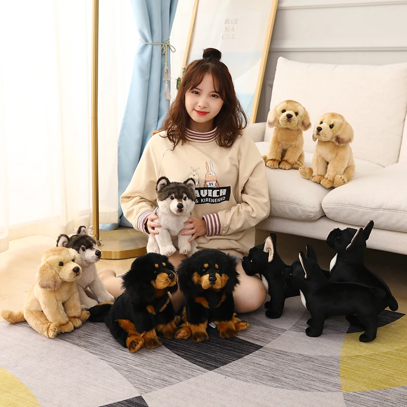 High Quality Simulation Bichon Frise Dog Plush toy Stuffed Korea Lifelike Pomeranian Dog puppy Toys Home Decor Kids brithday - Image 4