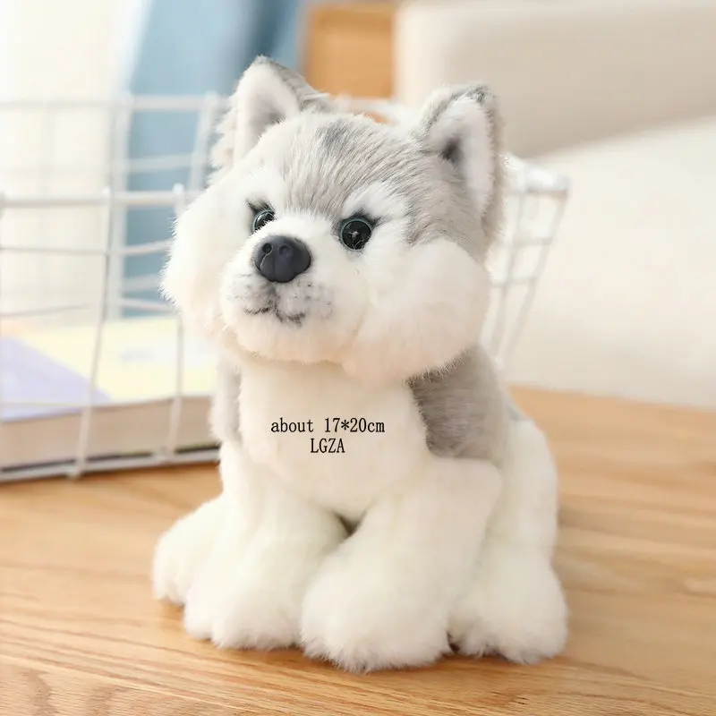 INS Like Real Prone Simulation Cat Dog Plush Doll Stuffed Pure Colors Bedroom Decor Kitten Toy Pets Animal Kids Christmas Gift - Image 12
