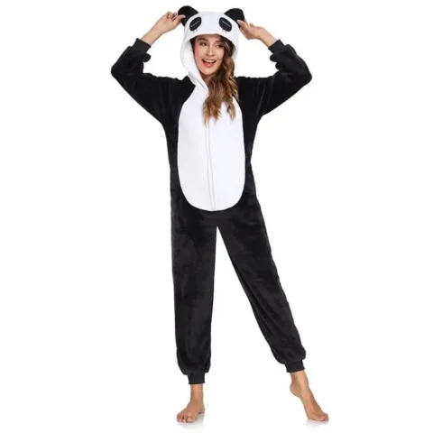 Free shipping Adult Women Pajamas Christmas Cosplay Custom Halloween Onesie Pajamas Flannel Adult Animal