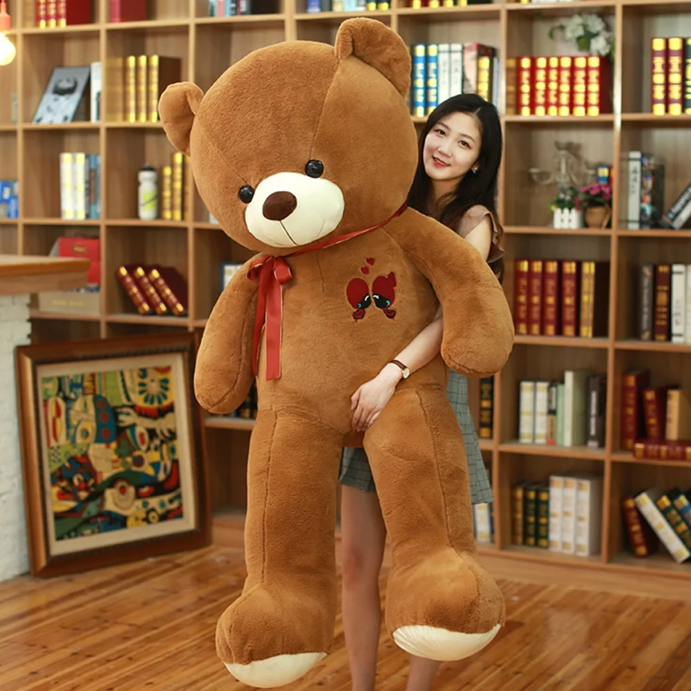 60-100CM Large Bear Plush Toy Lovely Giant Bear Huge Stuffed Soft Animal Dolls Toy Birthday Gift For Girlfriend Lover - Image 5