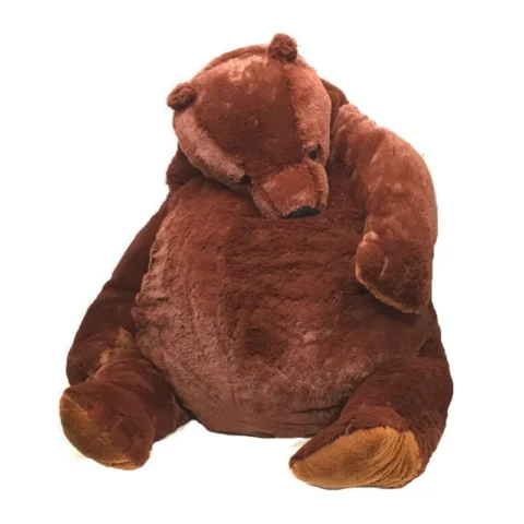 Simulation DJUNGELSKOG Brown Bear Giant Plush Bear Toy Stuffed Animals Soft Cushion Girl Kids Birthday Gift