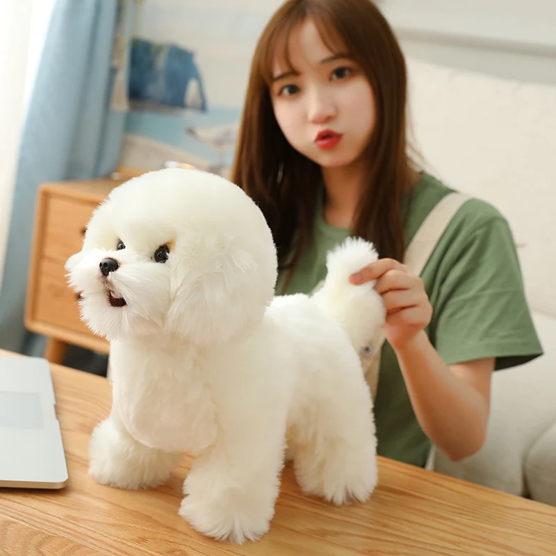 9 Kinds Dog Simulation Bichon Frise Plush Dog Toy Super Cute Likelife Corgi Dog Doll Stuffed Animal Maltese Dog Puppy Pets Toys - Image 5