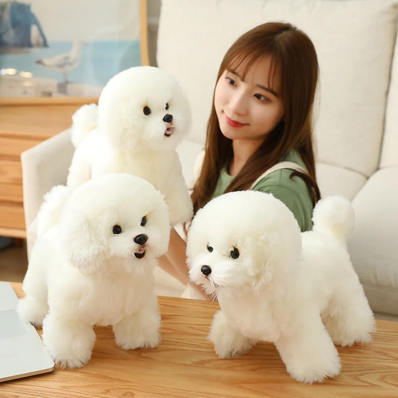 9 Kinds Dog Simulation Bichon Frise Plush Dog Toy Super Cute Likelife Corgi Dog Doll Stuffed Animal Maltese Dog Puppy Pets Toys - Image 3