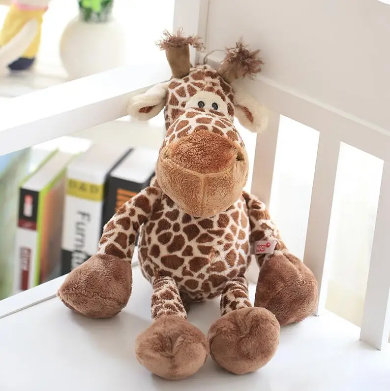 1pc 25cm Cute Forest Animal Giraffe Plush toy Stuffed Soft Baby Finger Giraffe Dolls Lovely Toys for Children Birthday Gift - Image 8