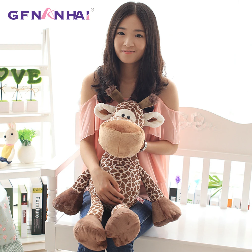 1pc 25cm Cute Forest Animal Giraffe Plush toy Stuffed Soft Baby Finger Giraffe Dolls Lovely Toys for Children Birthday Gift - Image 2