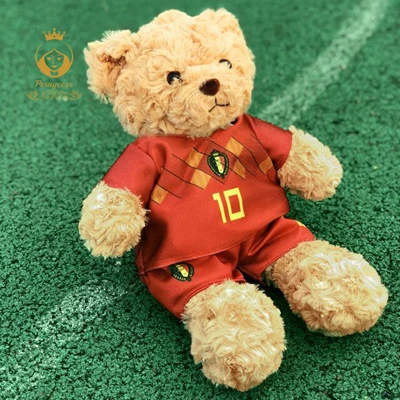 Plush Football Player Teddy Bear Doll – Soft Soccer Player Plush Toy, Kids Stuffed Animal Gift & Souvenir - Image 4