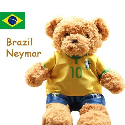 Plush Football Player Teddy Bear Doll – Soft Soccer Player Plush Toy, Kids Stuffed Animal Gift & Souvenir - Image 3