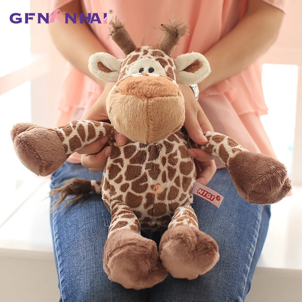 1pc 25cm Cute Forest Animal Giraffe Plush toy Stuffed Soft Baby Finger Giraffe Dolls Lovely Toys for Children Birthday Gift - Image 4