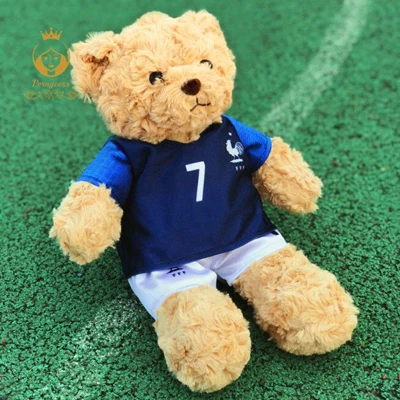 Plush Football Player Teddy Bear Doll – Soft Soccer Player Plush Toy, Kids Stuffed Animal Gift & Souvenir - Image 6