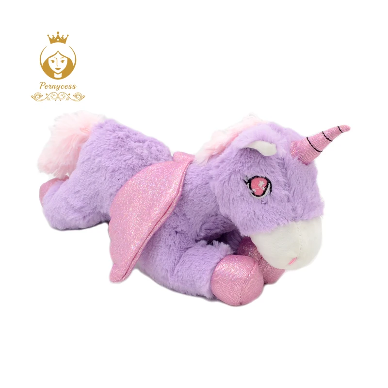 1PCS 30CM Simulation Stuffed Animals Cute Unicorn Plush Toys Angel Pony Doll Home Decoration Children Gifs - Image 3