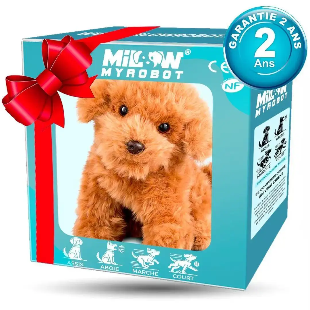 New Cute Plush Robot Puppy Interactive Walking Simulated Puppy Barking Tail Wagging Puppy Plush Toy Chilren(Without Battery) - Image 9