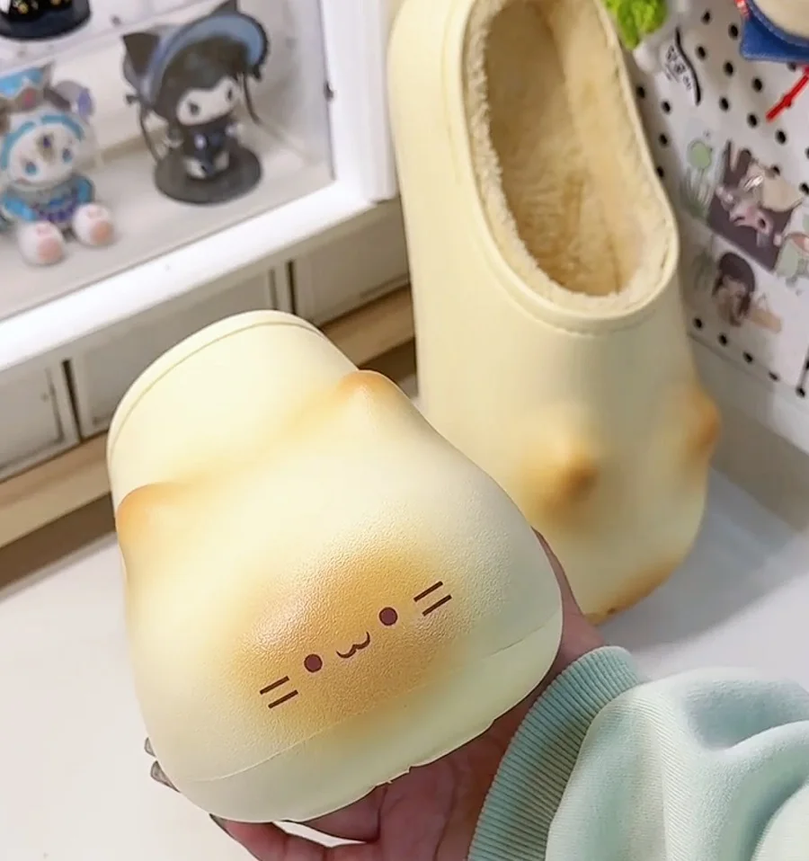New winter warm bottom cats paws slipper - Image 2