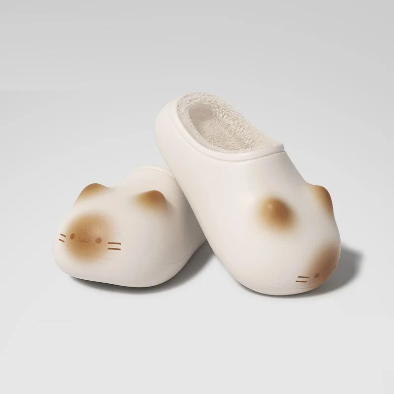New winter warm bottom cats paws slipper - Image 4