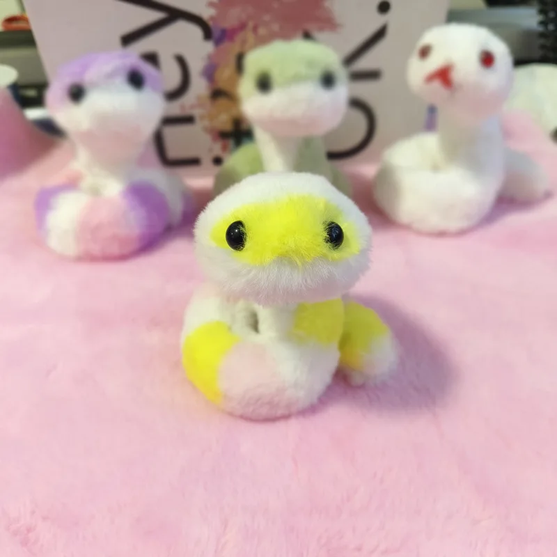 2025 Colorful Snake Lucky Charm Cute Snake Plush Toy Stuffed Animals Ornament Doll Valentine's Day Gift for Girlfriend Kids - Image 2