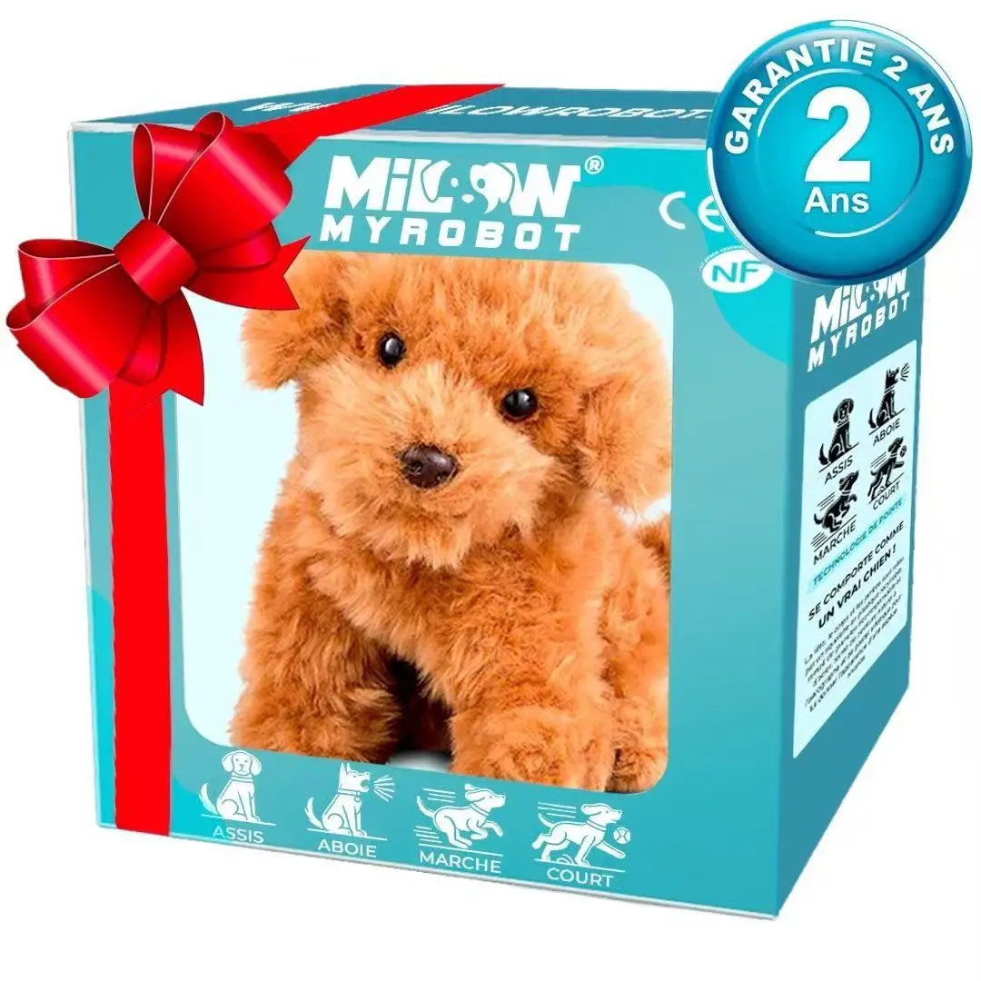 New Cute Plush Robot Puppy Interactive Walking Simulated Puppy Barking Tail Wagging Puppy Plush Toy Chilren(Without Battery) - Image 3