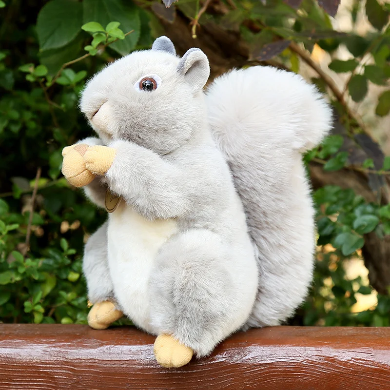 Lovely Plush Squirrel Model Decoration Soft Stuffed Cartoon Animals Dolls Home Decoration For Birthday Gift Squirrel Plushie - Image 9