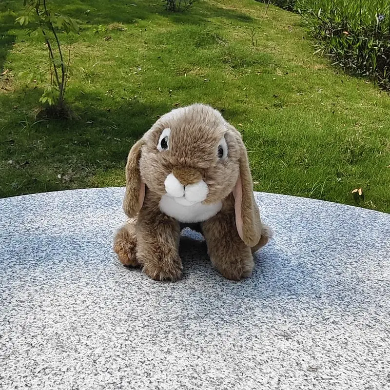 Simulation Rabbit Plush Toy Cute Super Cute Rabbit Doll Lifelike Animals Simulation Stuffed Doll Kawaii Toy Gifts - Image 2