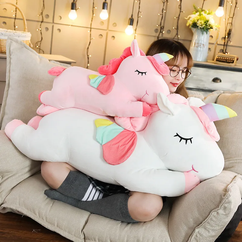 25cm-35CM Kawaii Giant Unicorn Plush Toy Soft Stuffed Unicorn Soft Dolls Animal Horse Toys For Children Pillow Birthday Gifts - Image 3