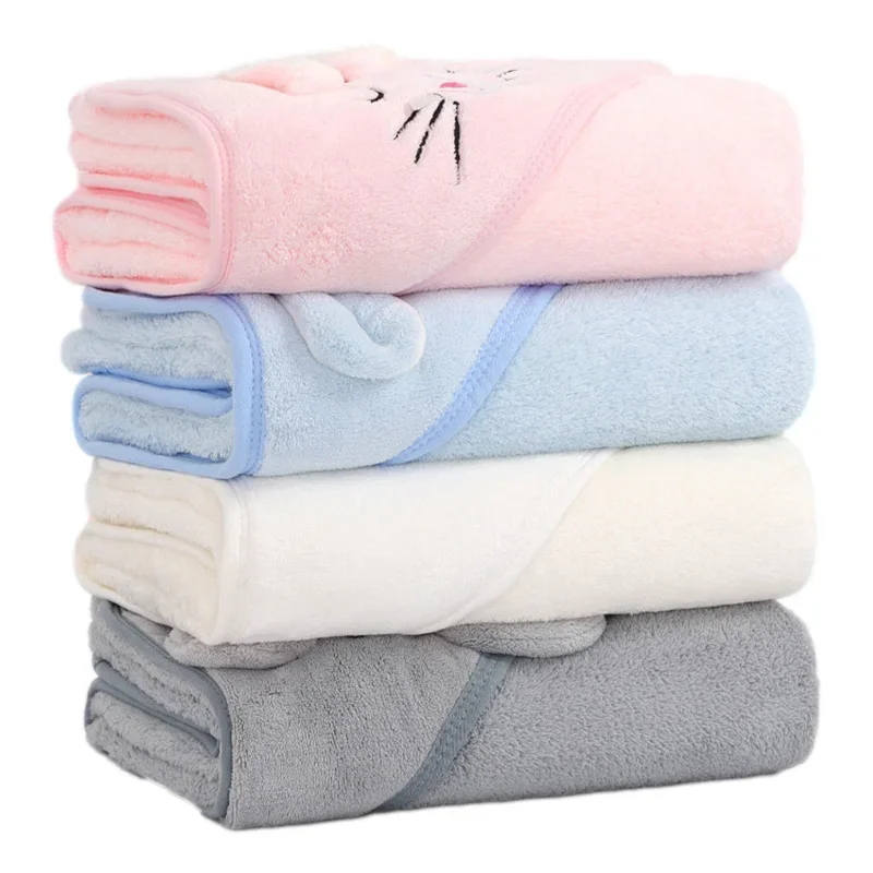 Cartoon Animal Baby Bath Towels Soft Newborn Hooded Towel Blanket Toddler Bathrobe Warm Sleeping Swaddle Wrap for Boys Girls - Image 4