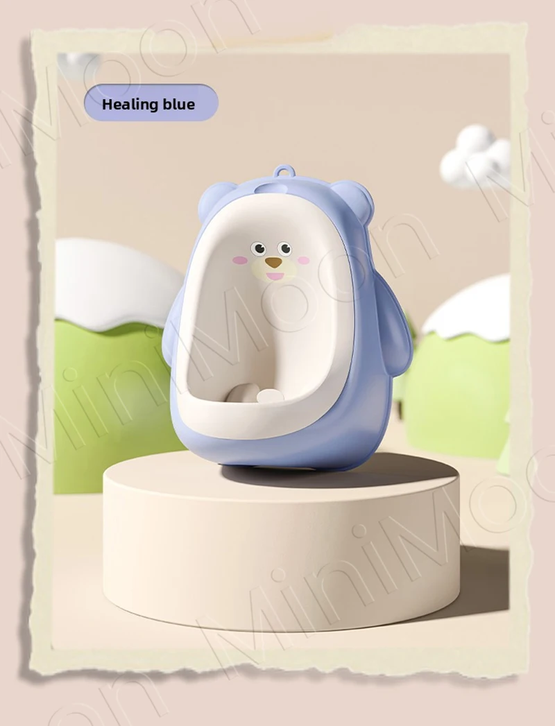 Standing Potty Trainer for Boys, Portable Bear Urinal with Fun Aiming Target - Image 8