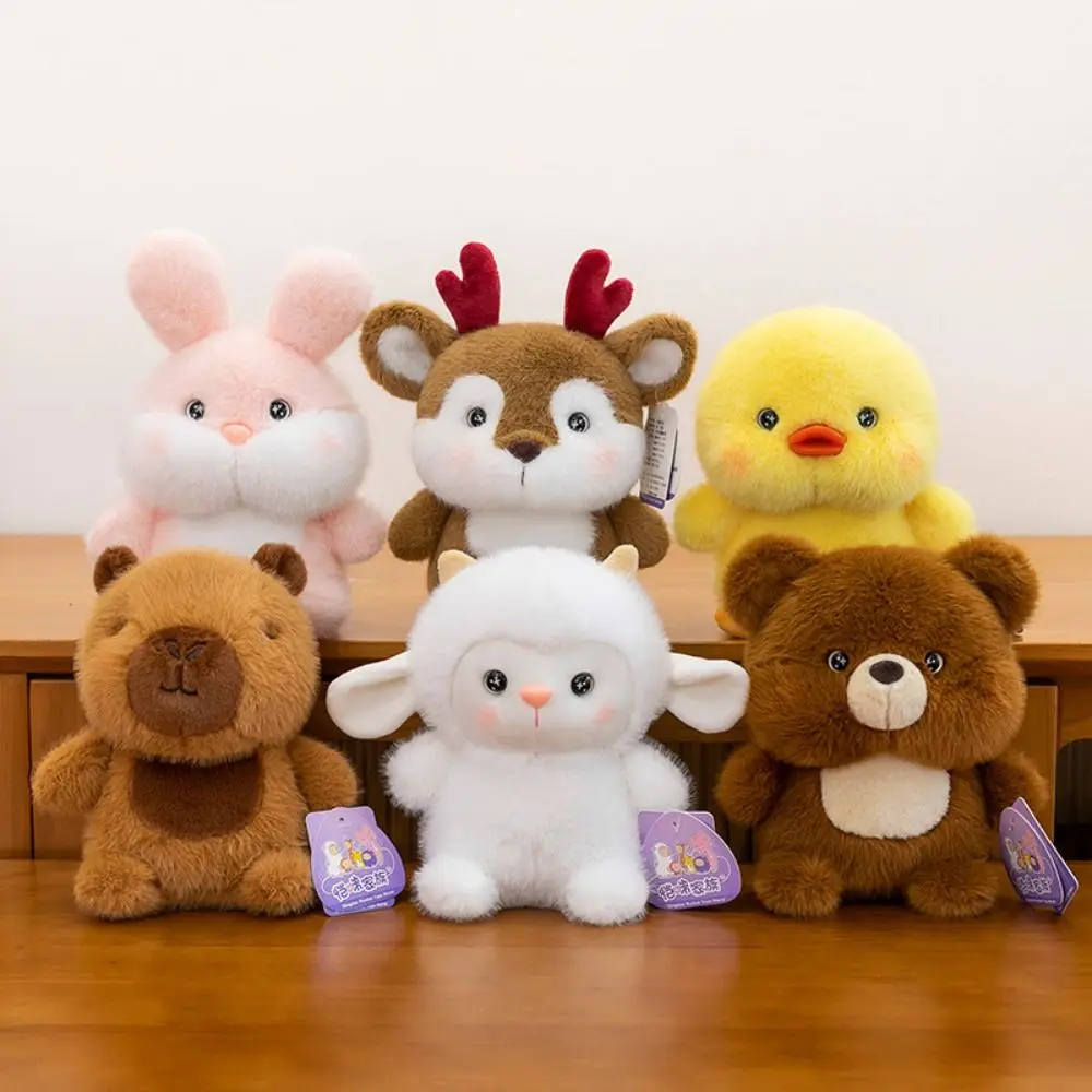 Cute 16cm Plush Companion Doll Capybara Elephant Stuffed Animal Pillow Plush Bear Animal Plush Toy Sleeping Gift - Image 4