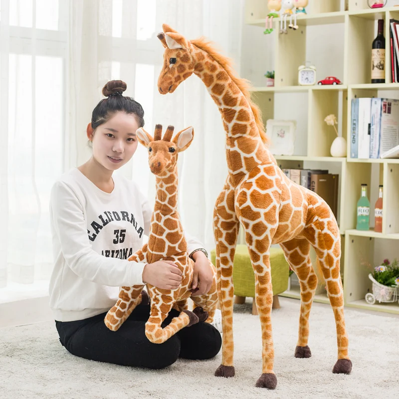 Huge Real Life Giraffe Plush Toys Cute Stuffed Animal Dolls Soft Simulation Giraffe Doll Birthday Gift Kids Toy Bedroom Decor - Image 2