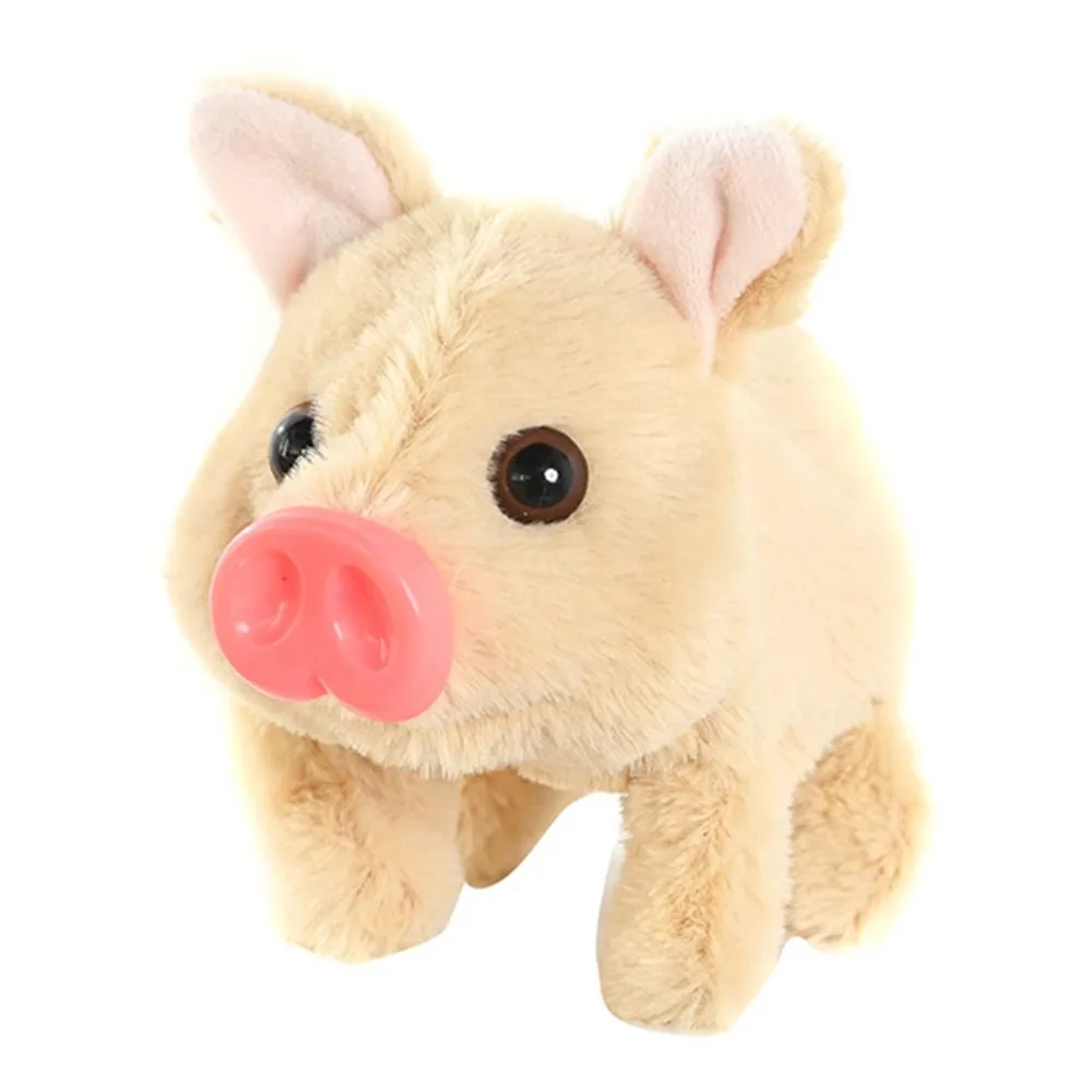 with Wagging Tail Electric Pig Plush Toy Can Walking Simulation Electric Walking Plush Pig Toy Funny Cute - Image 9