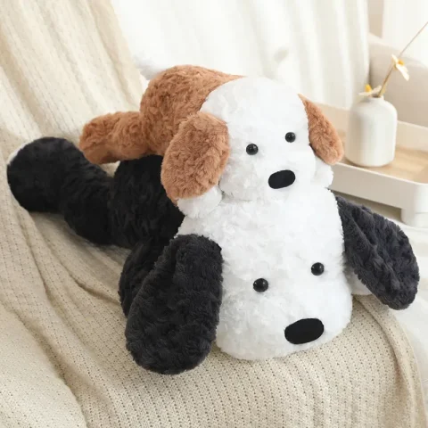 Cute Puppy Plush Toy.Soft Stuffed Dog Plushie, Cartoon Sleeping Animal Doll for Kids & Babies