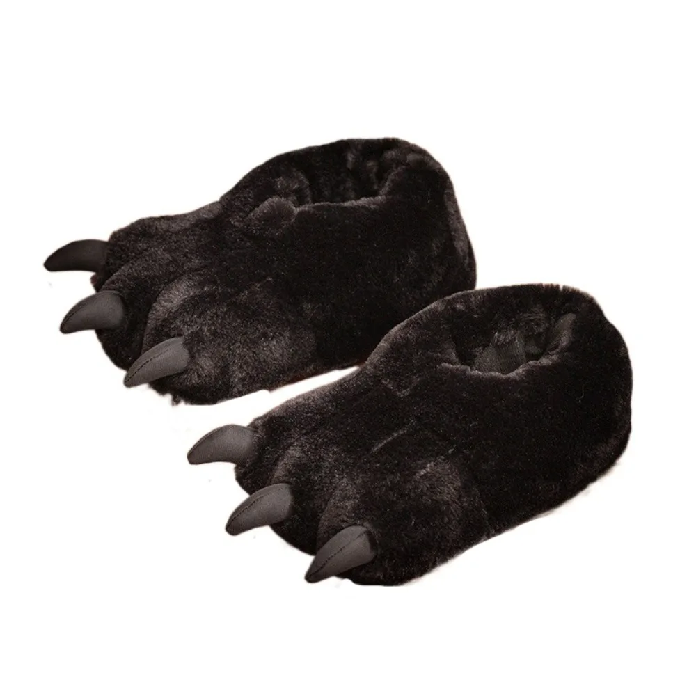 Cartoon Winter Tiger Claw Slippers – Large Furry Cosplay Home Shoes Cartoon Tiger Claw Slippers - Image 7