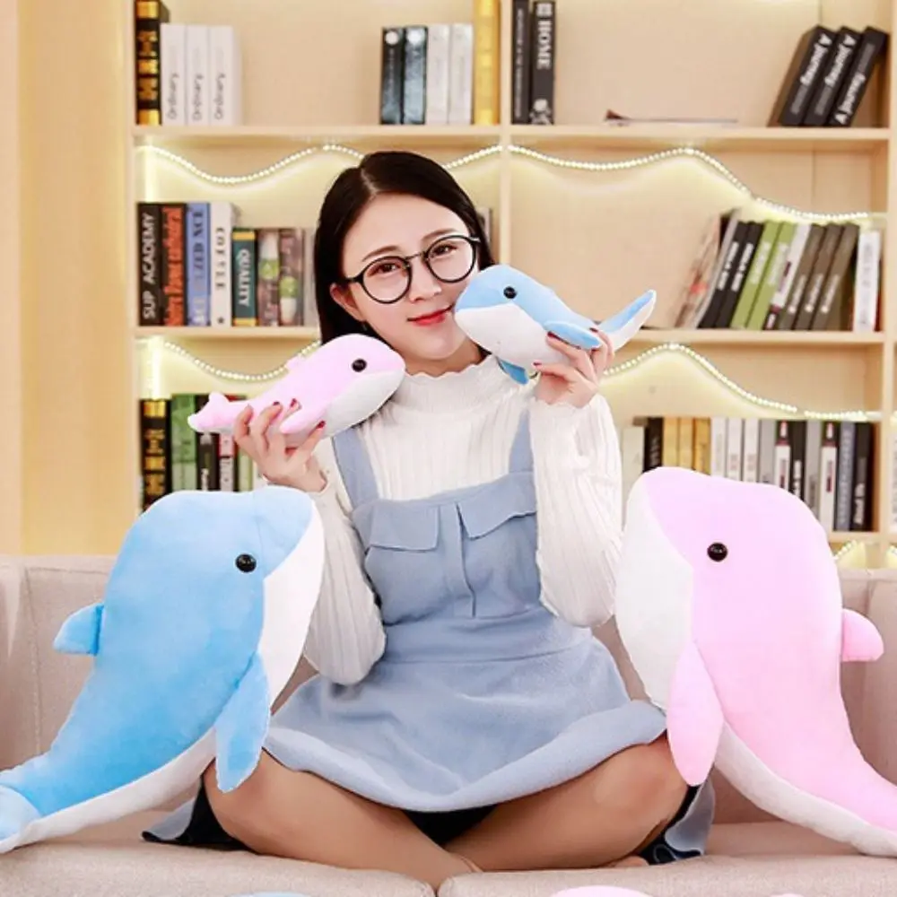 Animal Pillow Pink Dolphin Dolphin Stuffed Dolphin Stuffed Soft 20cm/40cm Dolphin Sofa Pillow - Image 5