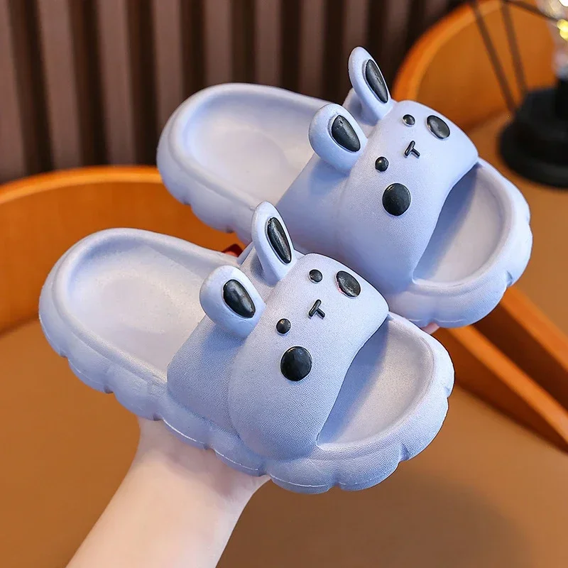 Children's Slippers Kids Summer Girls Cartoon Bunny Non-Slip Soft Soles For Children Indoor Home Boys Toddler Baby Sandals - Image 10