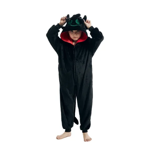 Kids Children Pajamas Toothless how to train your dragon Onesies Girls Boys Animal Cartoon Cosplay Costumes For Halloween