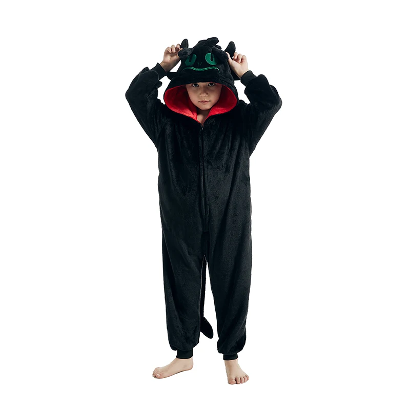Kids Children Pajamas Toothless how to train your dragon Onesies Girls Boys Animal Cartoon Cosplay Costumes For Halloween