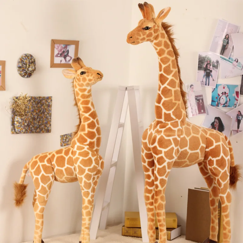 Huge Real Life Giraffe Plush Toys Cute Stuffed Animal Dolls Soft Simulation Giraffe Doll Birthday Gift Kids Toy Bedroom Decor - Image 4