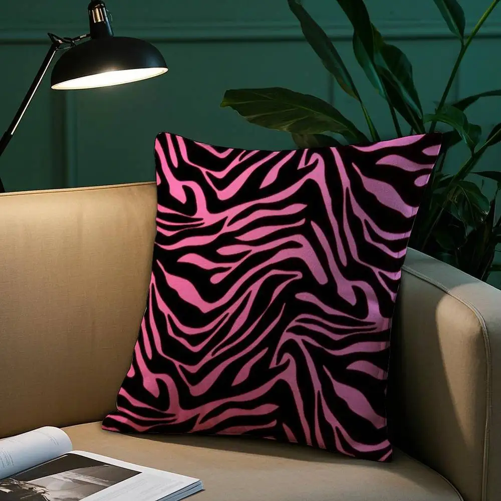 Y2k Fashion Leopard Print Pillow Case Short Plush Print Cushion Cover Square Throw Pillow Covers Sofa Home Decor - Image 2