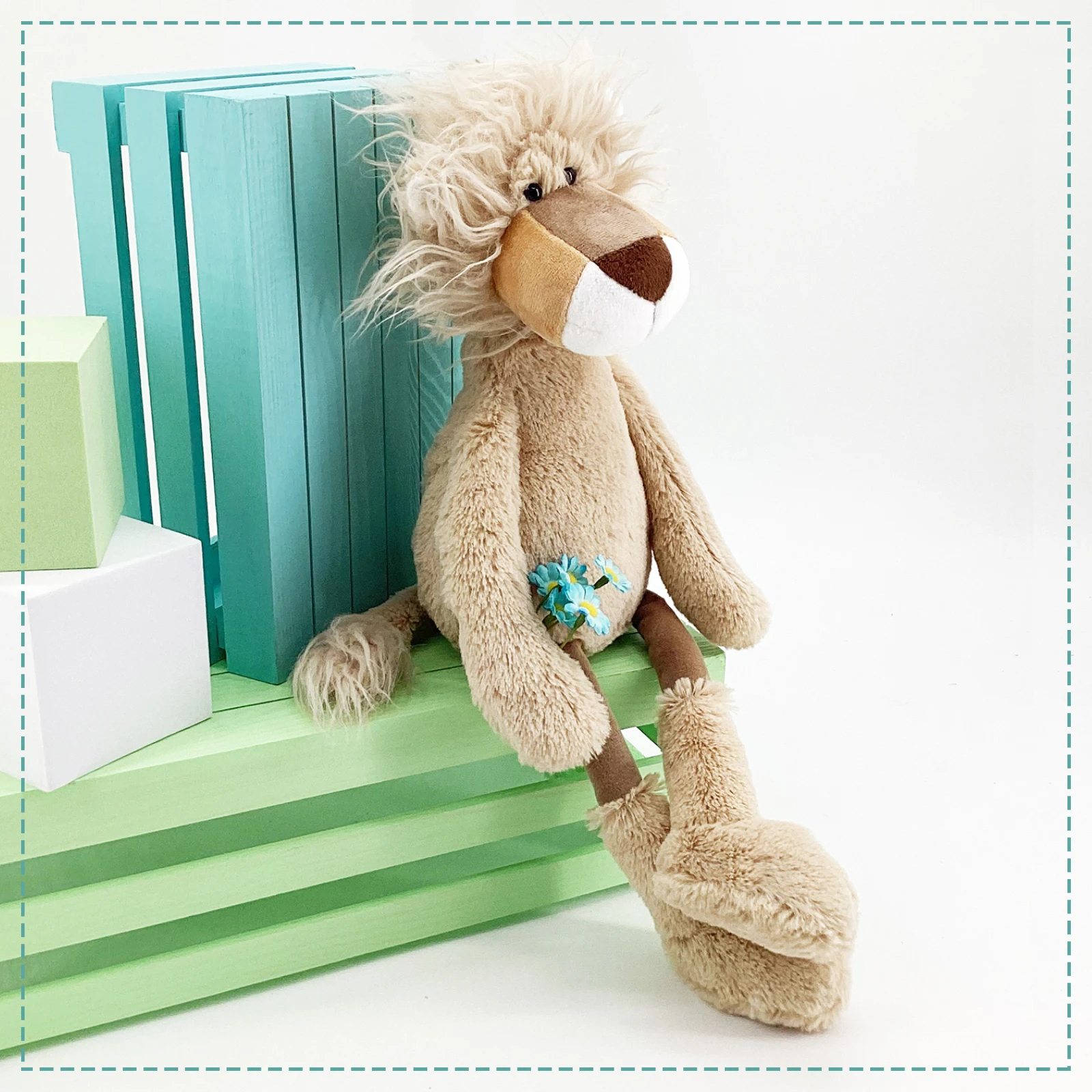 Nice Stuffed Lion High Quality Cute Lion 45cm The Plush Toys Soft Stuffed Animals doll Educational Toys For Children - Image 5