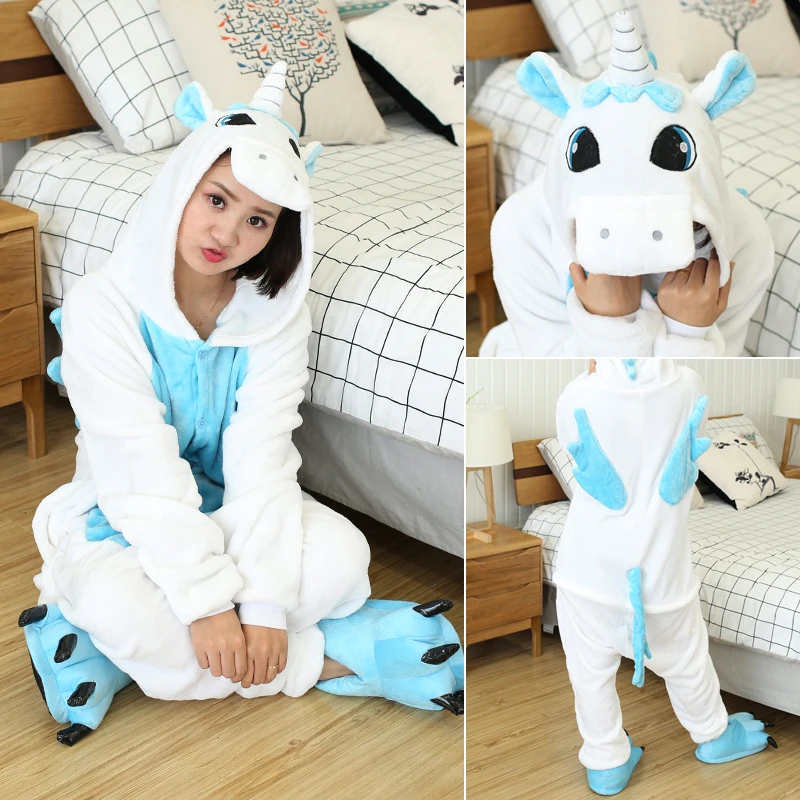 Kigurumi Unicorn Animal Pajamas Unisex Adults Frog Cartoon Onesies Pyjamas Halloween Christmas Family Party Homewear Costumes - Image 2