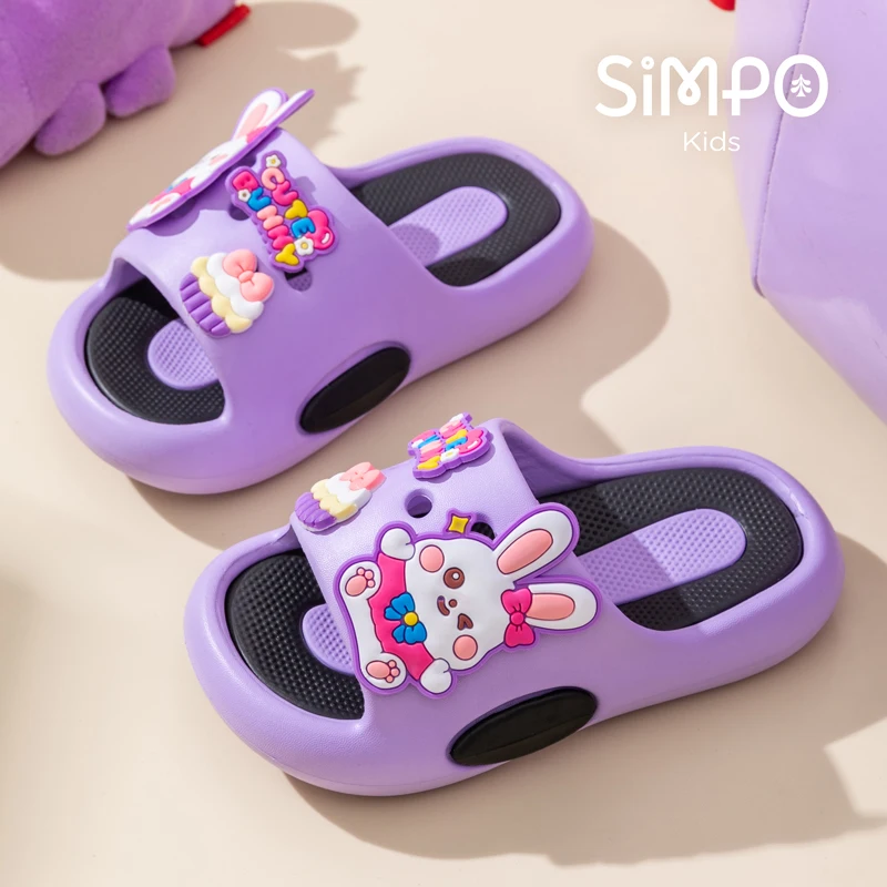 Cute Bunny Children's Home Slippers Girls' Summer Footwear Beach Sandals For Kids Thick Sole Soft Non-slip Home Bathroom Shoes - Image 9