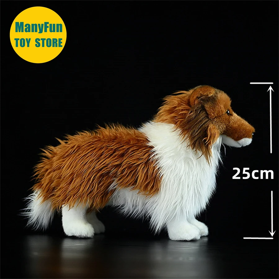Sheltie Dog Plush Toy – Realistic Shetland Sheepdog Stuffed Animal, Soft Rough Collie Plush Doll - Image 2