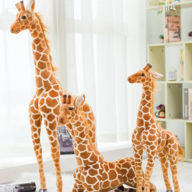 New 1pc Giant size Giraffe Plush Toys Cute Stuffed Animal Soft Giraffe Doll Birthday Gift Kids Toy - Image 6