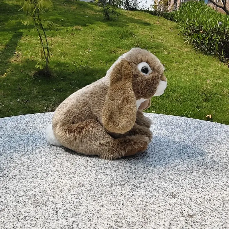 Simulation Rabbit Plush Toy Cute Super Cute Rabbit Doll Lifelike Animals Simulation Stuffed Doll Kawaii Toy Gifts