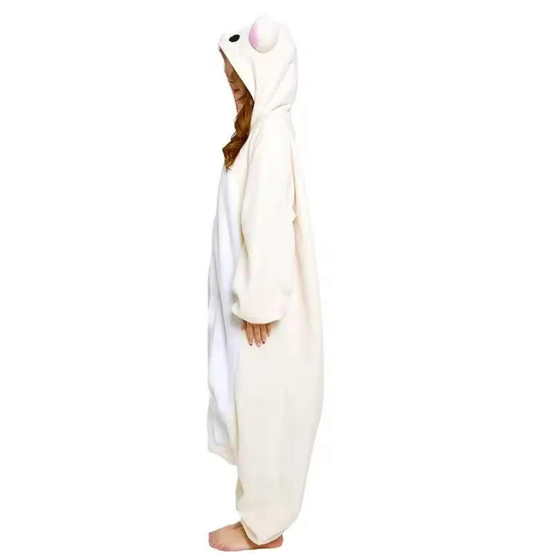 Halloween Christmas Cartoon Bear Pajama Rilakkuma Kigurumi Unicorn Adult Anime Jumpsuit Cute Cartoon Sleepwear Buttons Slippers - Image 5