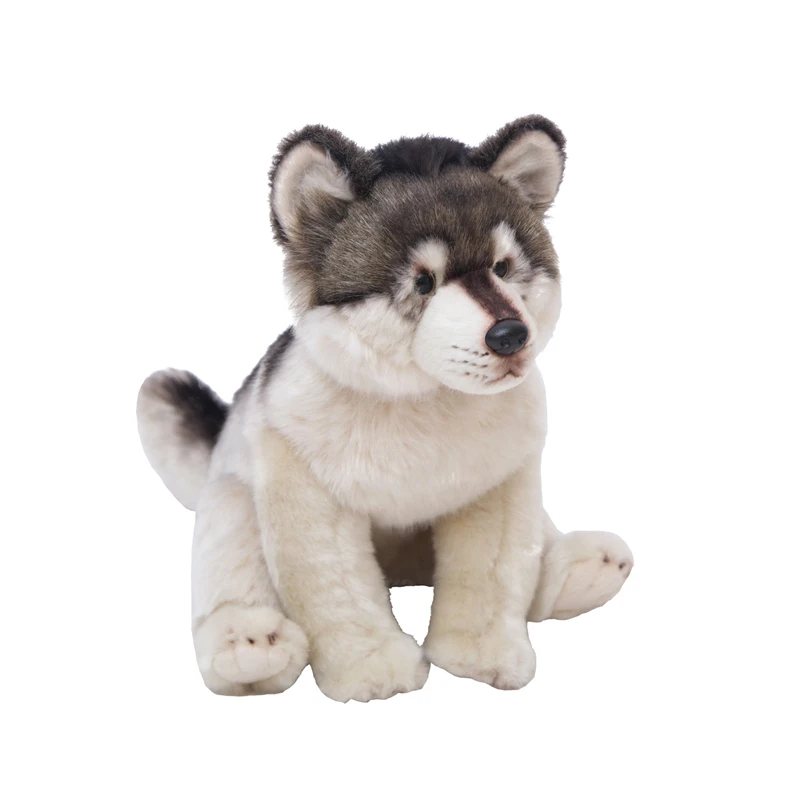 Kawaii Realistic Dog Plush Toy Soft Stuffed Husky/Corgi/Poodle/Tibetan Mastiff Doll Cartoon Birthday Christmas Gift for Children - Image 7