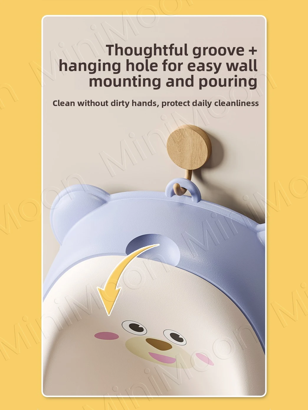 Standing Potty Trainer for Boys, Portable Bear Urinal with Fun Aiming Target - Image 4