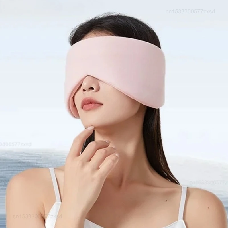 Sleep Eye Mask Sleep Ice Silk Breathable Relieve Fatigue Warm Cool Double-sided Full Coverage Blackout Noise Reduction Eye Mask - Image 2