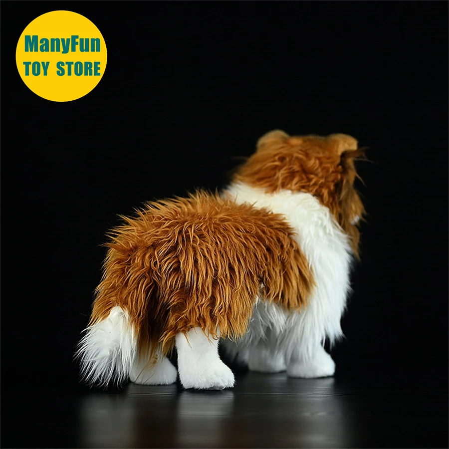 Sheltie Dog Plush Toy – Realistic Shetland Sheepdog Stuffed Animal, Soft Rough Collie Plush Doll - Image 5