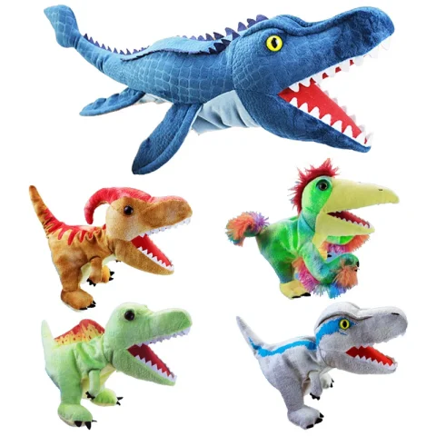 New 11 style Dinosaur Hand Puppet Plush toys